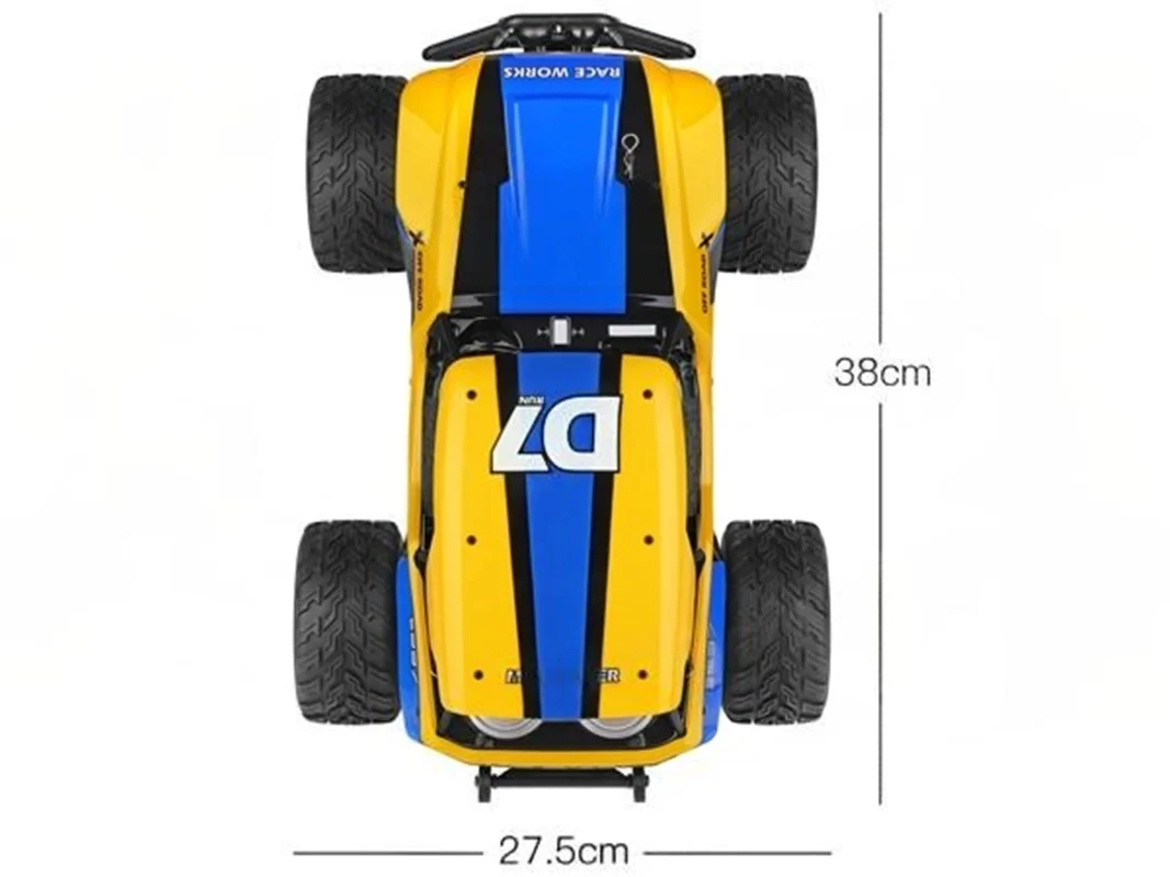 نمای بالا ماشین کنترلی آفرود راک کراولر Rock Crawler D7