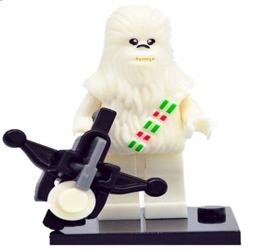 لگو برف لگو چوباکا مینی فیگور لگویی لگو چوباکا برفی Xinh Minifigures Lego Star Wars Series Snow Chewbacca 397