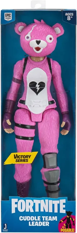 خرید فیگور فورتنایت رهبر تیم کادل «خانم خرس صورتی» ortnite Victory Series Cuddle Team Leader Pink Bear Lady Action Figures F