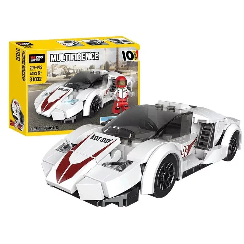 خرید لگو دکول چندگانه «ماشین مسابقه رودستر 10 مدل» Decool Multificence Flowing Roadster Lego 31032