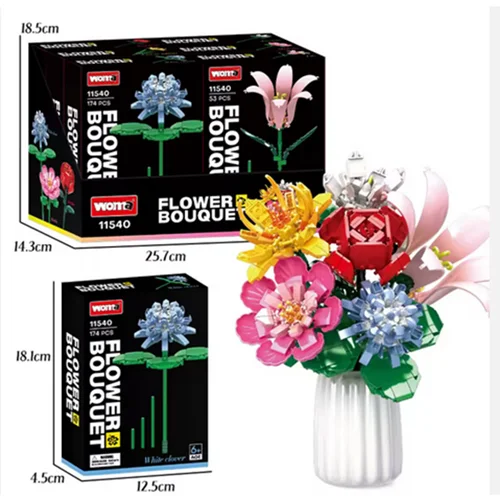 لگو مجموعه گل 6 تایی Flower Bouquet Set 11540