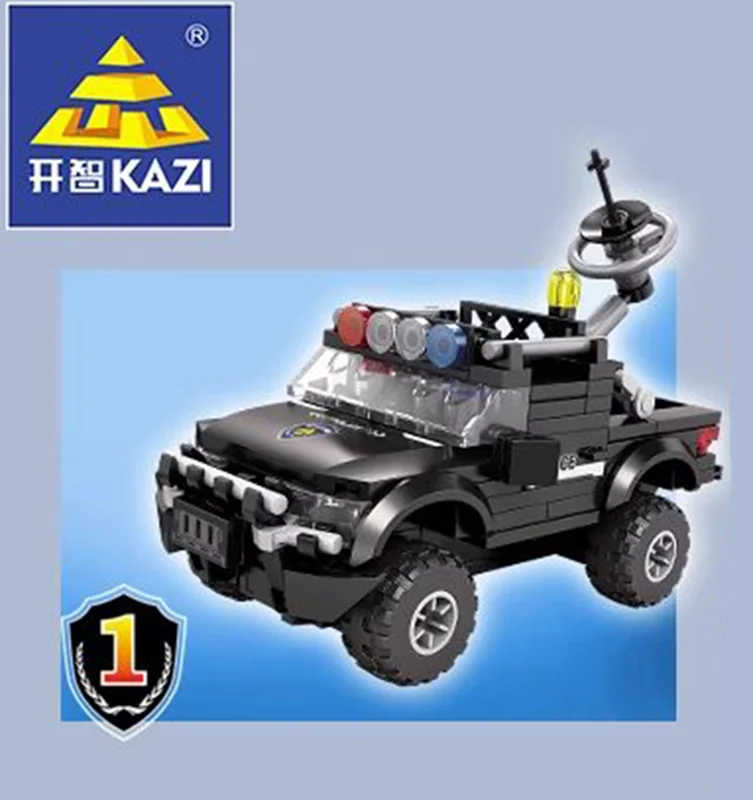 خرید لگو کازی «وانت پیکاب جنگی» لگو  Kazi Blocks Swat Force Pickup Truck  KY67296-1