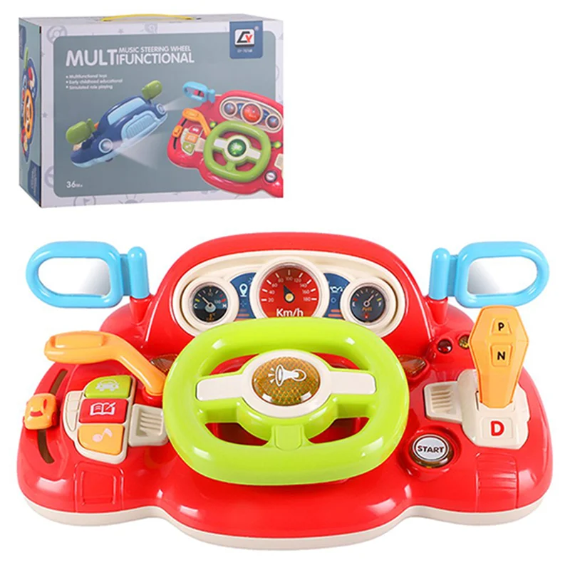 خرید اسباب بازی «فرمان موزیکال چراغدار چند منظوره» Music Steering Wheel Multifunctional cy70768