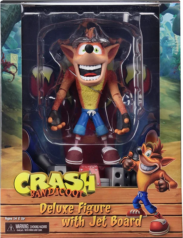 خرید فیگور نکا «کراش باندیکوت با جت بورد» Neca Crash Bandicoot Deluxe Crash with Jet Board