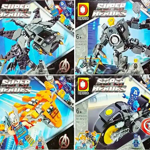 لگو «ست 4 تایی قهرمانان اونجرز موتور، سفینه، ربات»