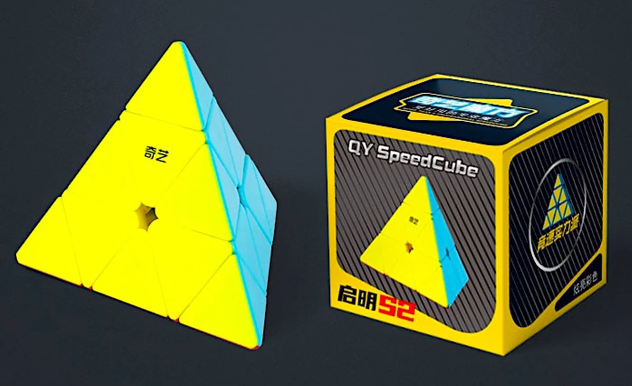 خرید هرم روبیک کای وای «کایمینگ S2» Rubik Magic Speed Cube QiYi Qi Ming S2 Pyraminx EQY871