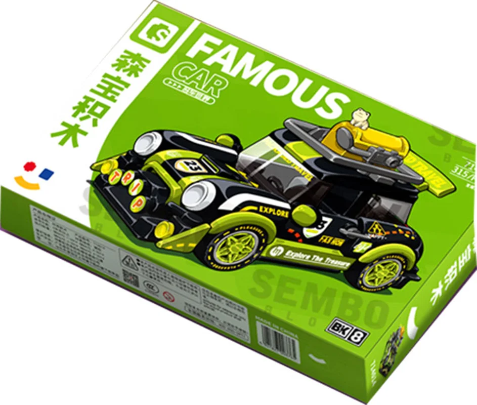 خرید لگو سمبو بلاک سری جهانی فیموس کار BK.8 «ترژر هانتر» Sembo Blocks Famous car world series BK.8 The Treasure Hunter 714014