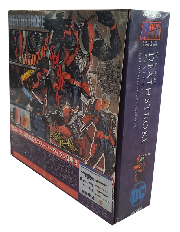 خرید عروسک دث استروک، دث استروک عدالت، تندیس دث استروک، فیگور دث استروک، دث استروک با تجهیزات، دث استروک با مسلسل، فیگور «دث استروک، یاماگوچی» Kayiodo Complex Amazing Yamaguchi deathstrock Justice Leage Figure No.011