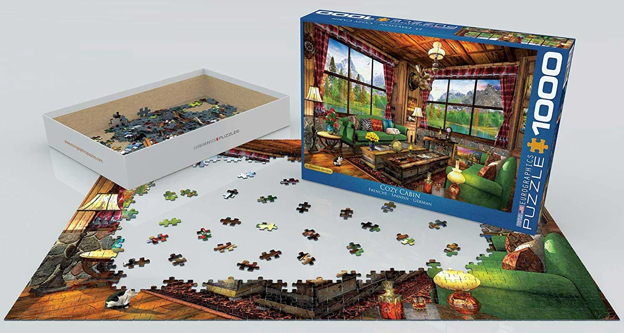 پازل یوروگرافیک 1000 تکه «اتاق دنج» Eurographics Puzzle Cozy Cabin 1000 pieces 6000-5377