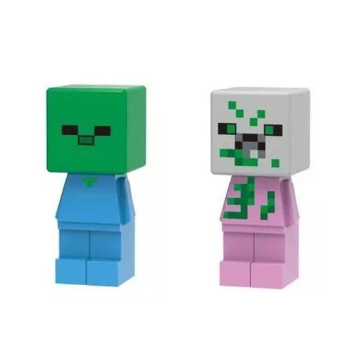 مینی فیگور لگو ماینکرفت بچه زامبی و بچه زامبی پیگمن Baby Zombie Pigman & Baby Zombie