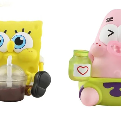 ست 2 تایی فیگور باب اسفنجی و پاتریک در حال خوردن Spongebob Patrick Star
