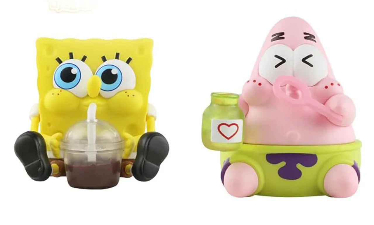 باب اسفنجی و پاتریک در حال خوردن غذای خوشمزه