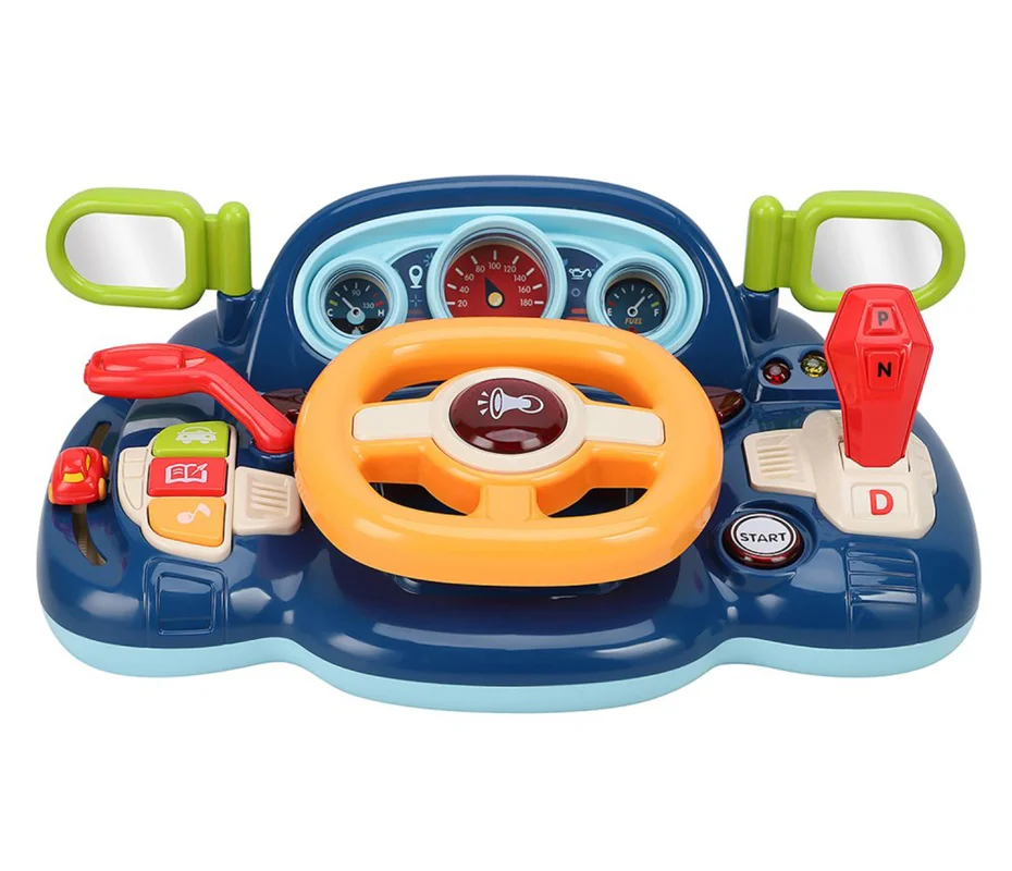 خرید اسباب بازی «فرمان موزیکال چراغدار چند منظوره» Music Steering Wheel Multifunctional cy70768