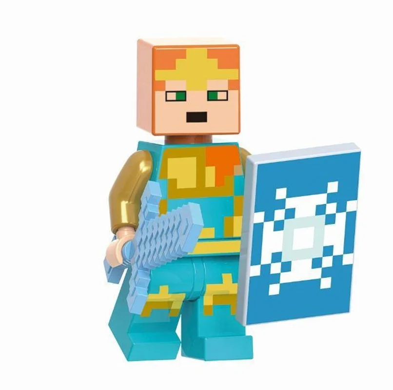 مینی فیگور شوالیه سلطنتی ماینکرفت Royal Knight Minecraft Player نمای سهبعدی