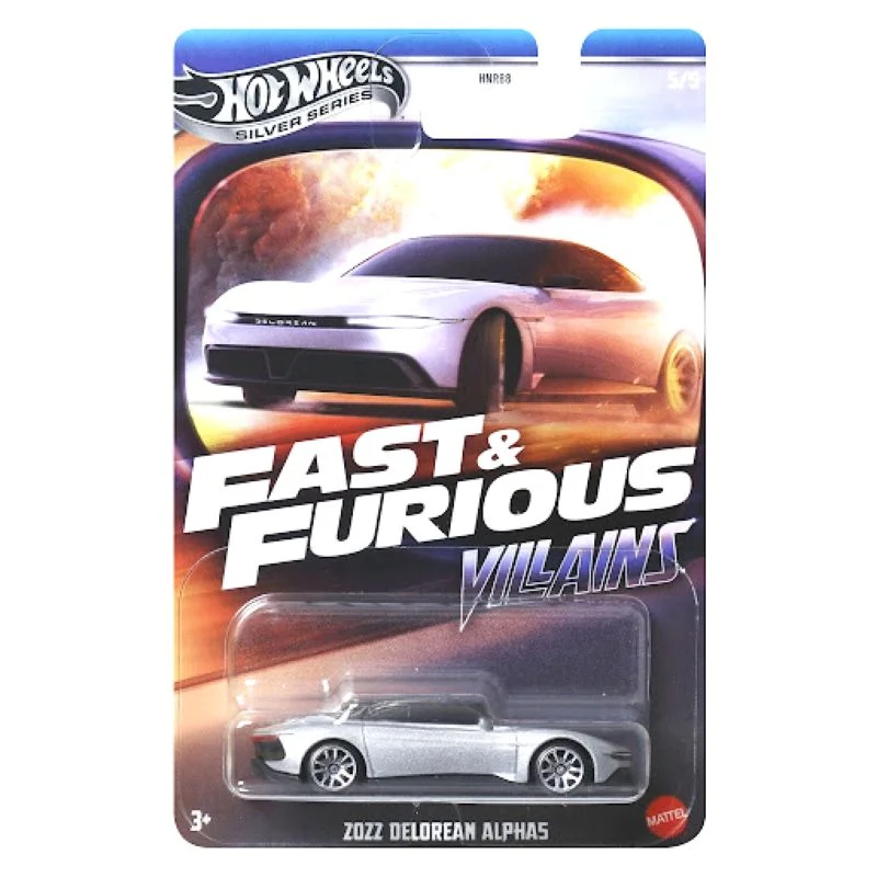 بستهبندی هات ویلز Fast & Furious Villains 2022 Delorean Alphas دلورین آلفاس