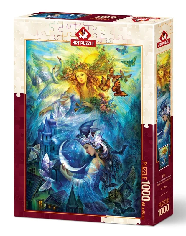 خرید آرت پازل 1000 تکه «پرنسس های روز و شب» Heidi Art Puzzle Day and Night Princesses 1000 pcs 5218