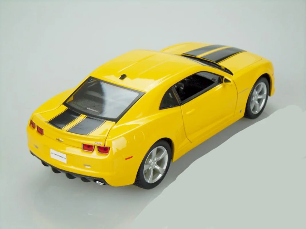 خرید ماشین فلزی مایستو «شورولت کامارو 2010 SS RS» ماشین فلزی Maisto Chevy Camaro SS RS, Yellow w/ Black Stripes 31173